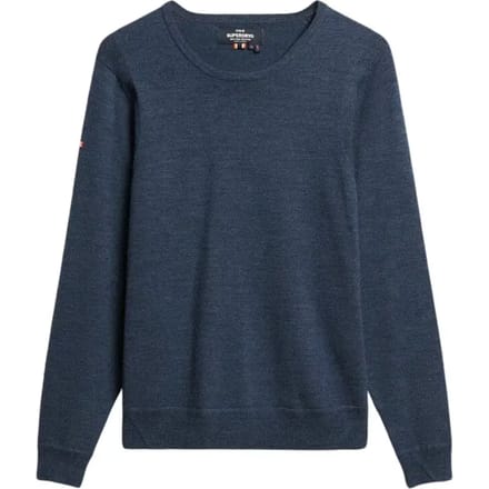 Superdry - Merino trui met ronde hals - Heren - Sweaters