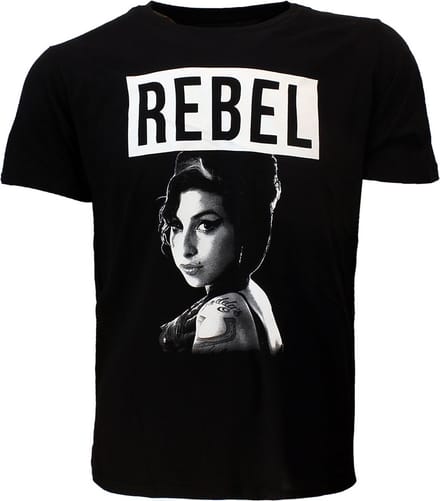 Amy Winehouse Rebel T-Shirt - Officiële Merchandise - S