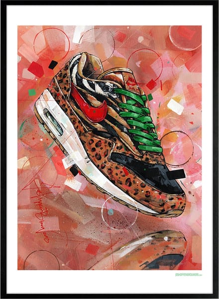 Sneaker print Animal pack 2.0 51x71 cm *ingelijst & gesigneerd