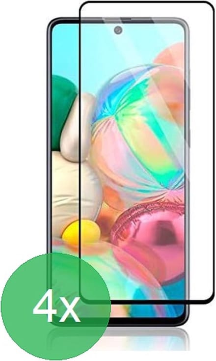 Screenprotector Geschikt voor: Samsung Galaxy A71 Full 4x - screen protector - volledige glas - bescherming - beschermglas - ZT Accessoires