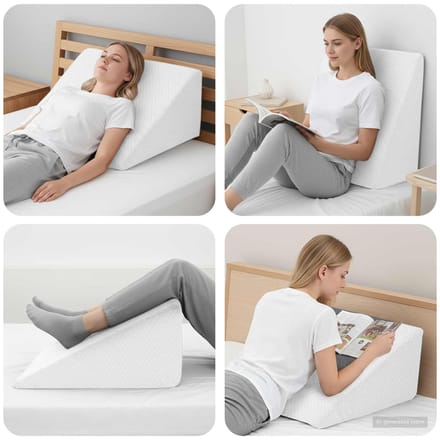 vidaXL - Been - Kussen - 60 - x - 50 - x - 30 - cm - Zacht - Traagschuim - Wit