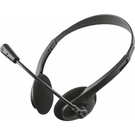 Trust Primo Chat On Ear headset Kabel Stereo Zwart Volumeregeling Computer