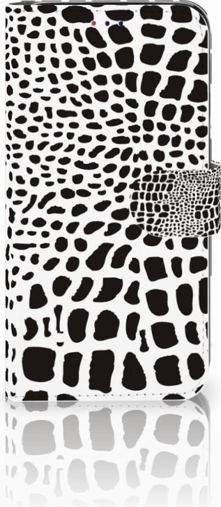 Samsung Galaxy A10 Telefoonhoesje met Pasjes Slangenprint