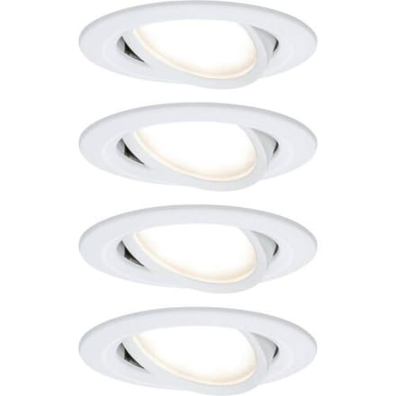 Paulmann 41307 Nova Coin Inbouwlamp Set van 4 stuks LED LED 24 W Wit (mat)