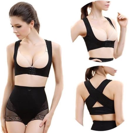 Dames Rugband - Rugbrace - Maat M - Zwart