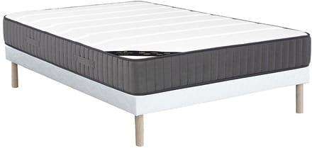 Vente-unique Set bedbodem + hybride matras met pocketveren AUDACE van PALACIO - Dikte 26 cm - 140 x 190 cm