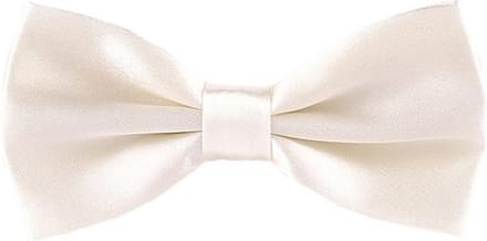Fako Fashion® - Vlinderstrik - Vlinderdas - Satijn - 12.5cm - Crème