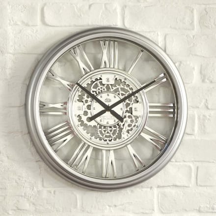 Eazy Living Wandklok Ø 40 cm Tony Zilver