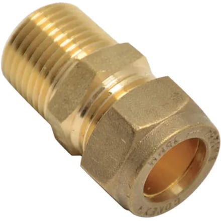 Sanivesk Knel Recht Overgang 12mm X 3/8"m 4pp