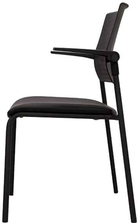 Conferentiestoel Serie 118 met blauwe pu zitting