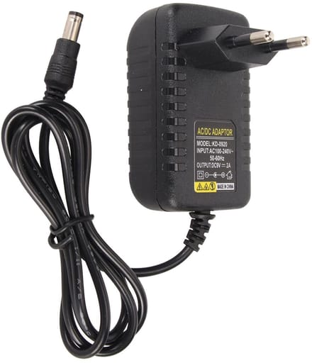 Allecto - 9V AC Adapter - Voeding Oplader - Plug-and-Play - Compact - Geschikt voor Label Makers - EU-stekker - Zwart