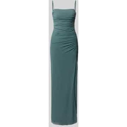 slim fit avondjurk met plooien