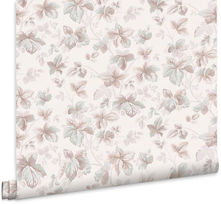 Laura Ashley Autumn Leaves Behang - Bloemen - 10mx52cm - Beige