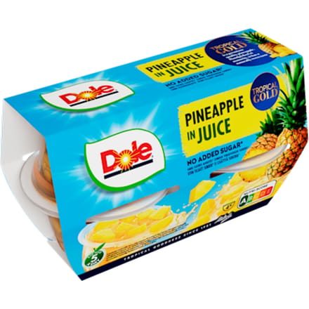 Fruitcups ananas 4 stuks