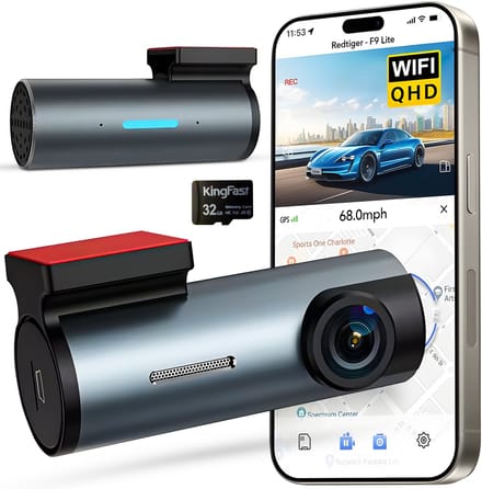 Azorix Dashcam Pro WiFi - 1080p Full HD Camera - Dashcam voor Auto - Nachtzicht & Botsingdetectie - Looprecording - Incl. 32 GB SD-kaart