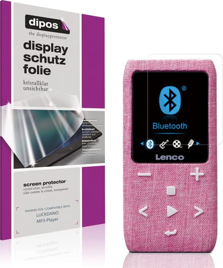 dipos – 4x Beschermfolie geschikt voor LUCKDANO MP3-Player | Krasbestendige & heldere Screenprotector Ultra-Thin