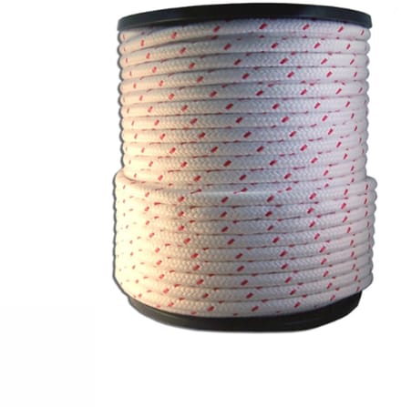 SCHOOTLIJN 10MM WIT-ROOD 80MTR