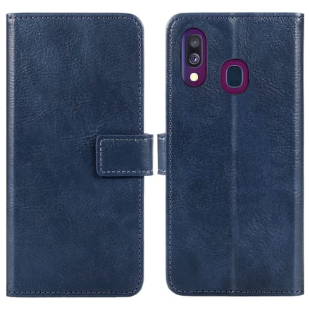 imoshion Hoesje - Geschikt voor Samsung Galaxy A40 - Luxe Bookcase - Donkerblauw