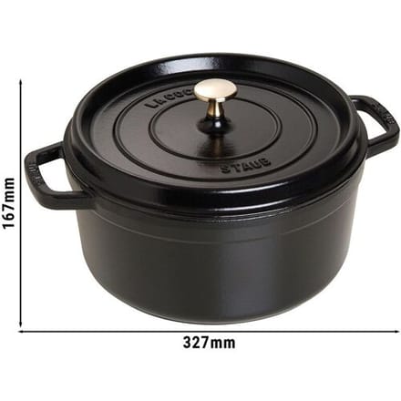 STAUB LA COCOTTE - Kookpot - Ø 260mm - Gietijzer - Zwart