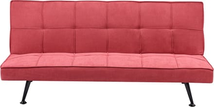 HASLE - Slaapbank - Rood - Polyester