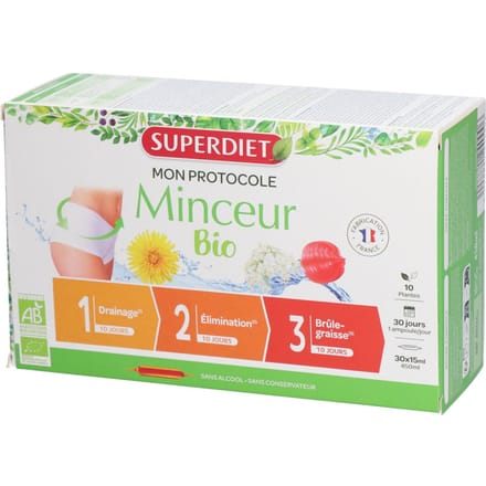 Superdiet Afslankkuur - 3 Fases van 10 Dagen 30x15 Drinkbare ampoules