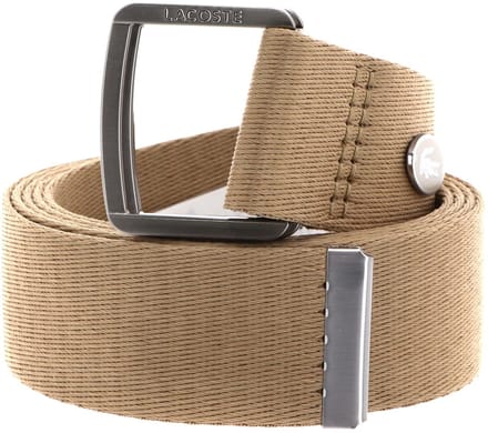 LACOSTE riem Casual 35 Woven Strap W90 Viennois beige
