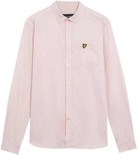 Lyle & Scott Oxford Regular Fit Overhemd Met Lange Mouwen Roze L Man