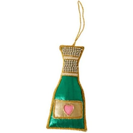 Rice kerst - kerstboomhanger champagne