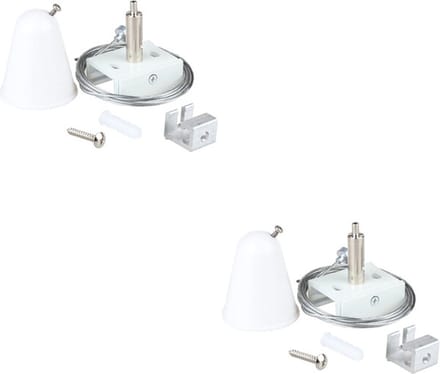 Spanningsrail Ophangset 2 Pack - Oficto - 3 Fase - 1 Meter - Wit