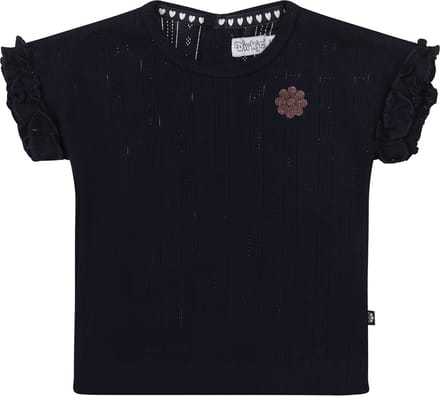 Dirkje R-TRES BIEN Meisjes T-shirt - Navy - Maat 68