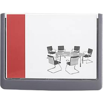 5x Deurbordje Durable Click sign 149x105.5mm grafiet - set 5 stuks