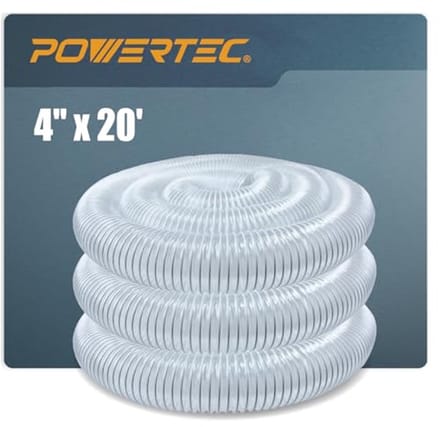 Doorzichtige PVC stofafname slang 4 inch x 6 meter