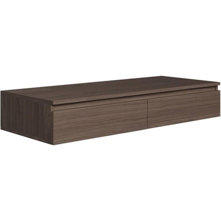 Selsey Bemmi – Zwevend bureau / kaptafel met lades walnoot Wisconsin 120 cm