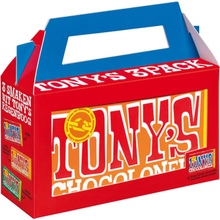 Tony's Chocolonely Chocoladecadeau - Geschenkdoos - Verjaardag - 3 repen - Fairtrade
