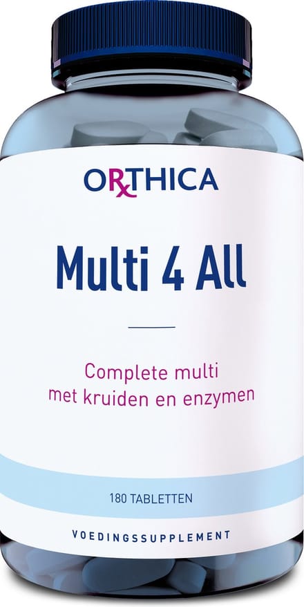 Orthica Multi 4 All - multivitamine met kruiden en enzymen - 180 tabletten