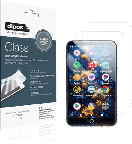 dipos – 2x Pantserfolie geschikt voor MECHEN H10 Lite | 9H Screenprotector