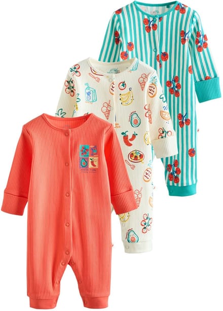 Next - Jongens - Verpakking van 3 babypyjama's - Roze