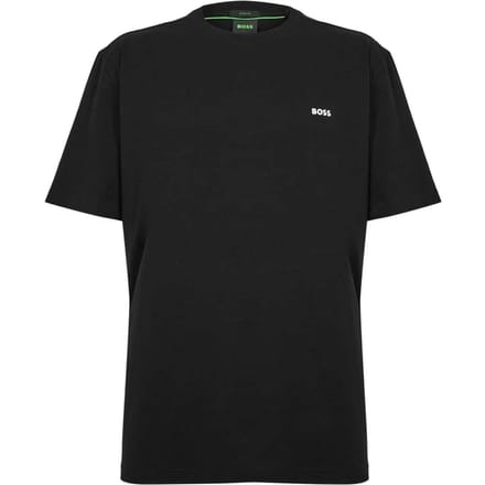 Boss Heren Logo Regular T-Shirt (Zwart)