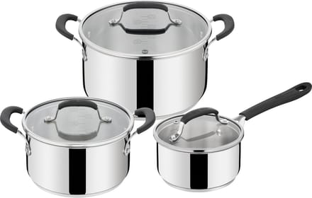 Jamie Oliver by Tefal Home Cook Pannenset - 3-Delige - Kookset - RVS