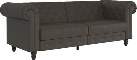 Felix 3-Zits Slaapbank met Verstelbare Rugleuning - Antraciet MF - 236 cm