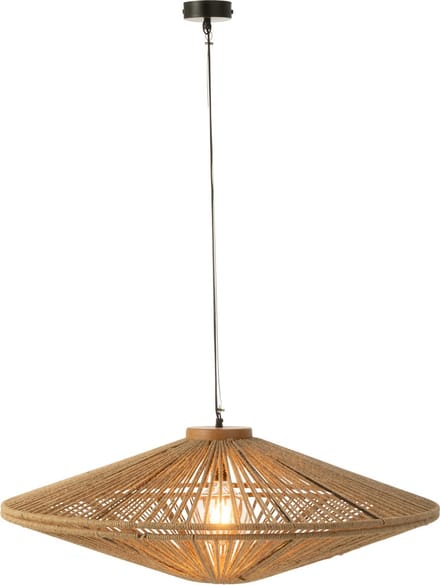 J-Line hanglamp Ovni - ijzer/jute - naturel - large