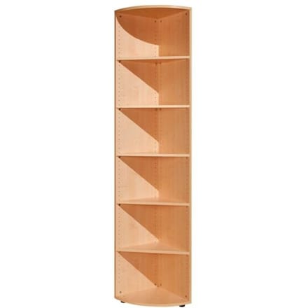 PALENQUE hoek boekenkast, 6 OH, B 400 x D 400 x H 2160 mm, beukendecor