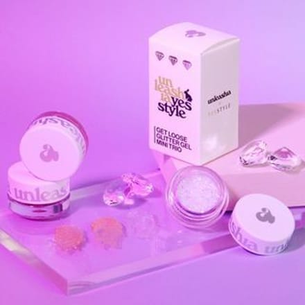 UNLEASHIA - Get Loose Glitter Gel Mini Trio YesStyle Exclusive Set 3 - Glitteroogschaduw