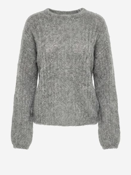 OMBRE Trui - Loose Fit - Wol - Lange Mouw Ecru ONESIZE