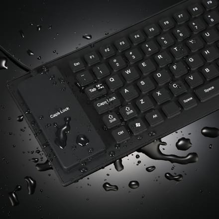 85 Toetsen Opvouwbaar USB Bekabeld Toetsenbord Waterbestendig voor PC Notebook Laptop