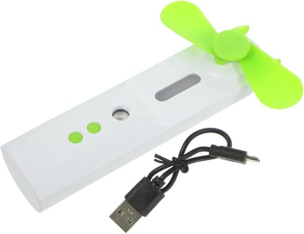 VHV - Handventilator - mini handventilator usb oplaadbaar - USB oplaadbaar, met LED verlichting - voor reizen, festival, make-up