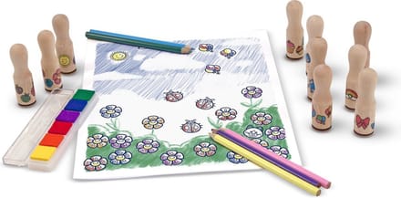 Melissa & Doug - Houten Stempelset Deluxe