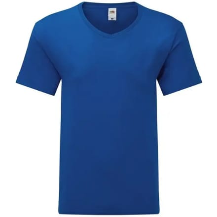 T-shirt met V-hals Fruit of the Loom Iconic 150