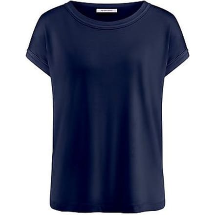 Shirt ronde hals Van Peter Hahn blauw