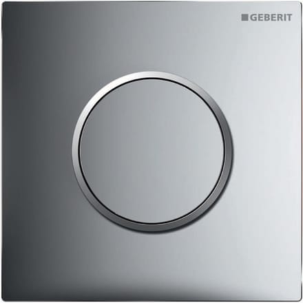 Geberit Type10 urinioir bedieningsplaat - pneumatisch - ronde knop - glans chroom mat